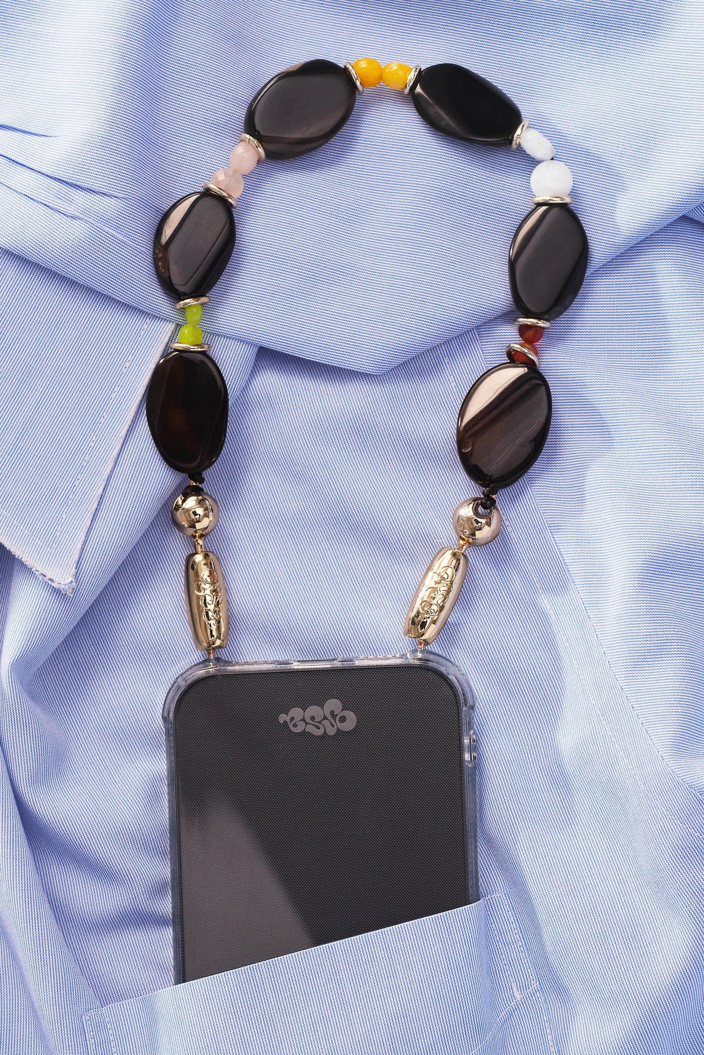 Waldorf Wristlet, Onyx