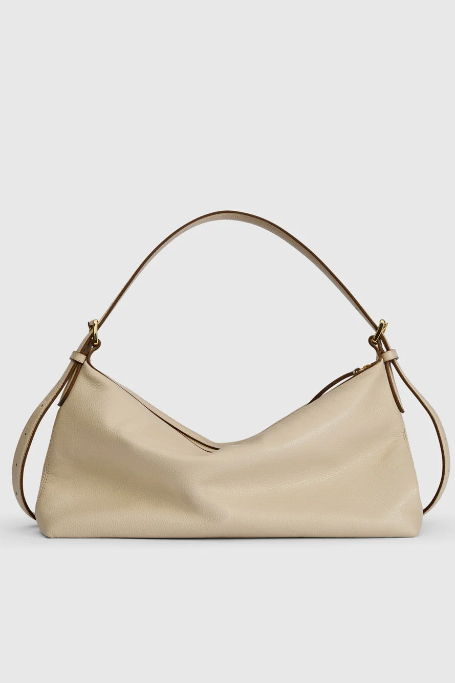 Castellare Mandorla Grained Calf Shoulder Bag