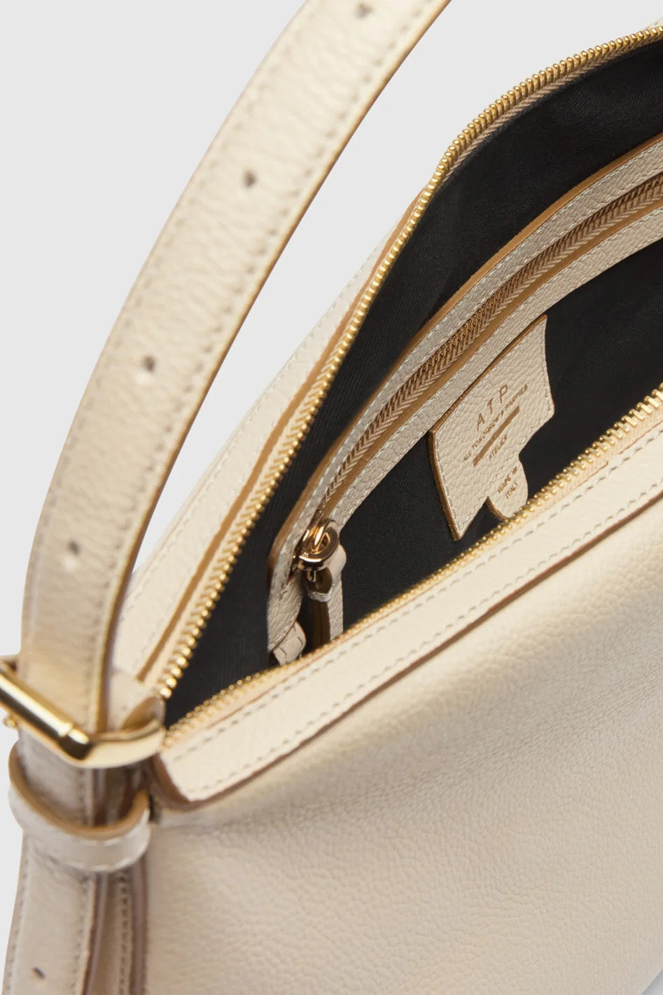 Castellare Mandorla Grained Calf Shoulder Bag