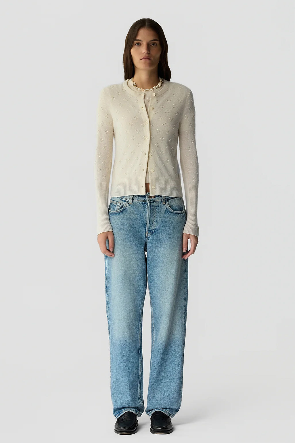 Compass Jane Cardigan, Cream