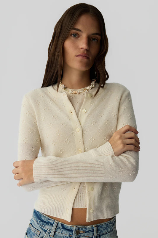 Compass Jane Cardigan, Cream