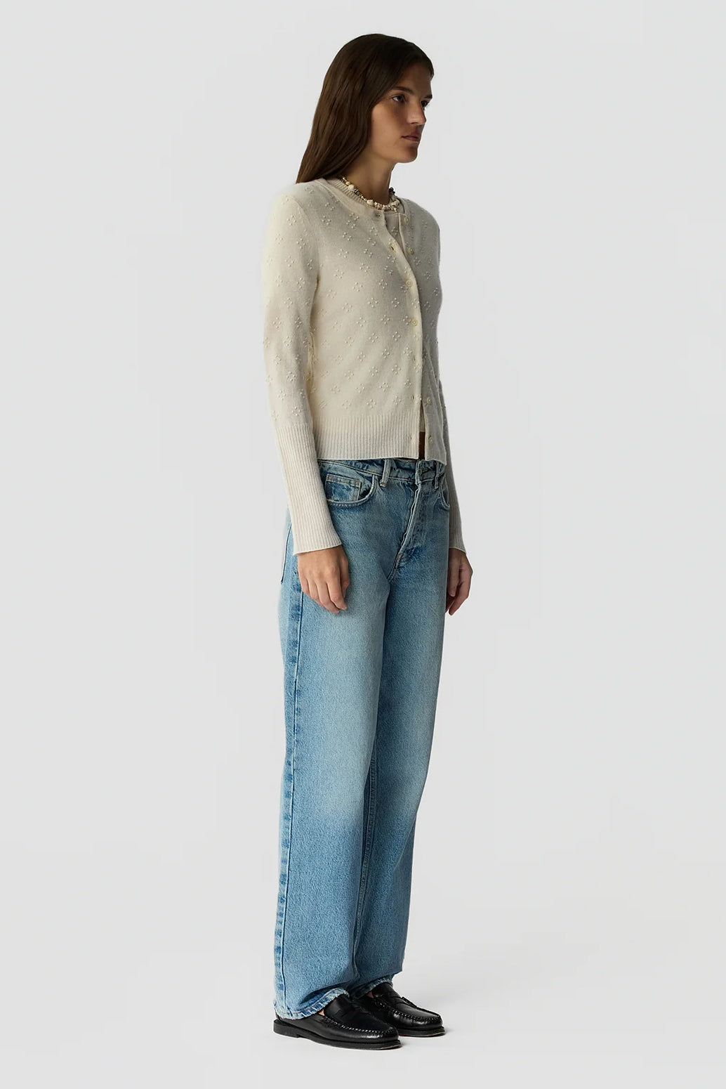 Compass Jane Cardigan, Cream