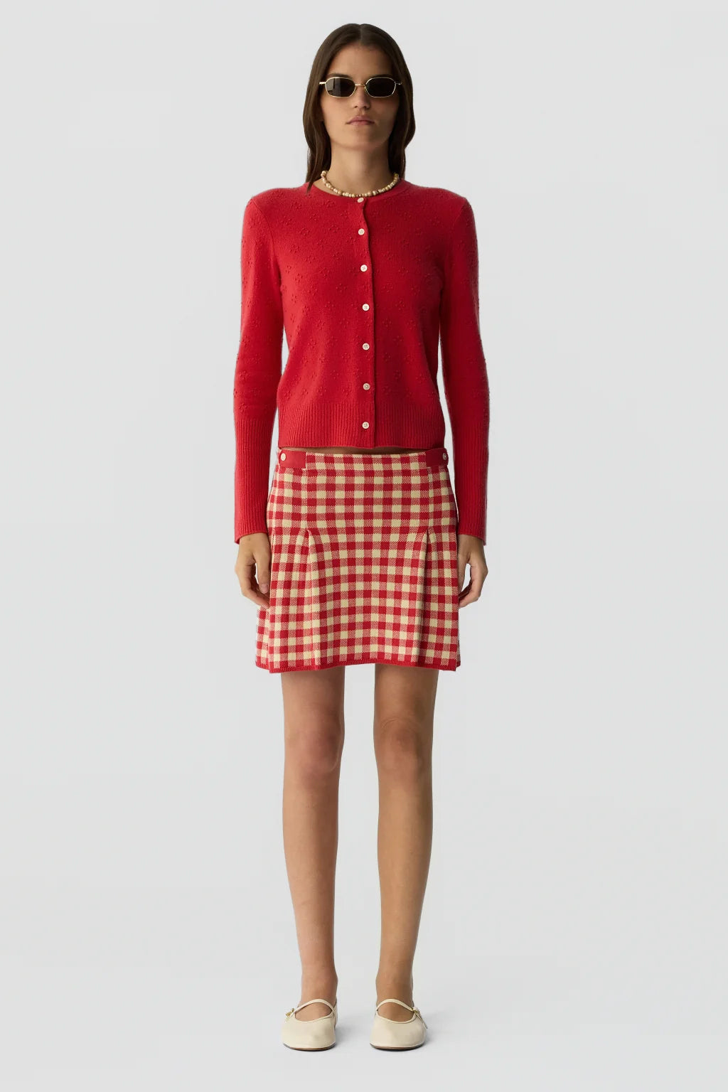 Compass Jane Cardigan, Scarlet