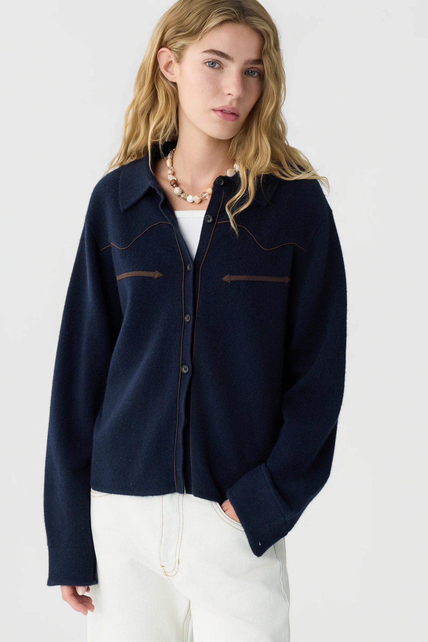 Cropped Western Shirt
