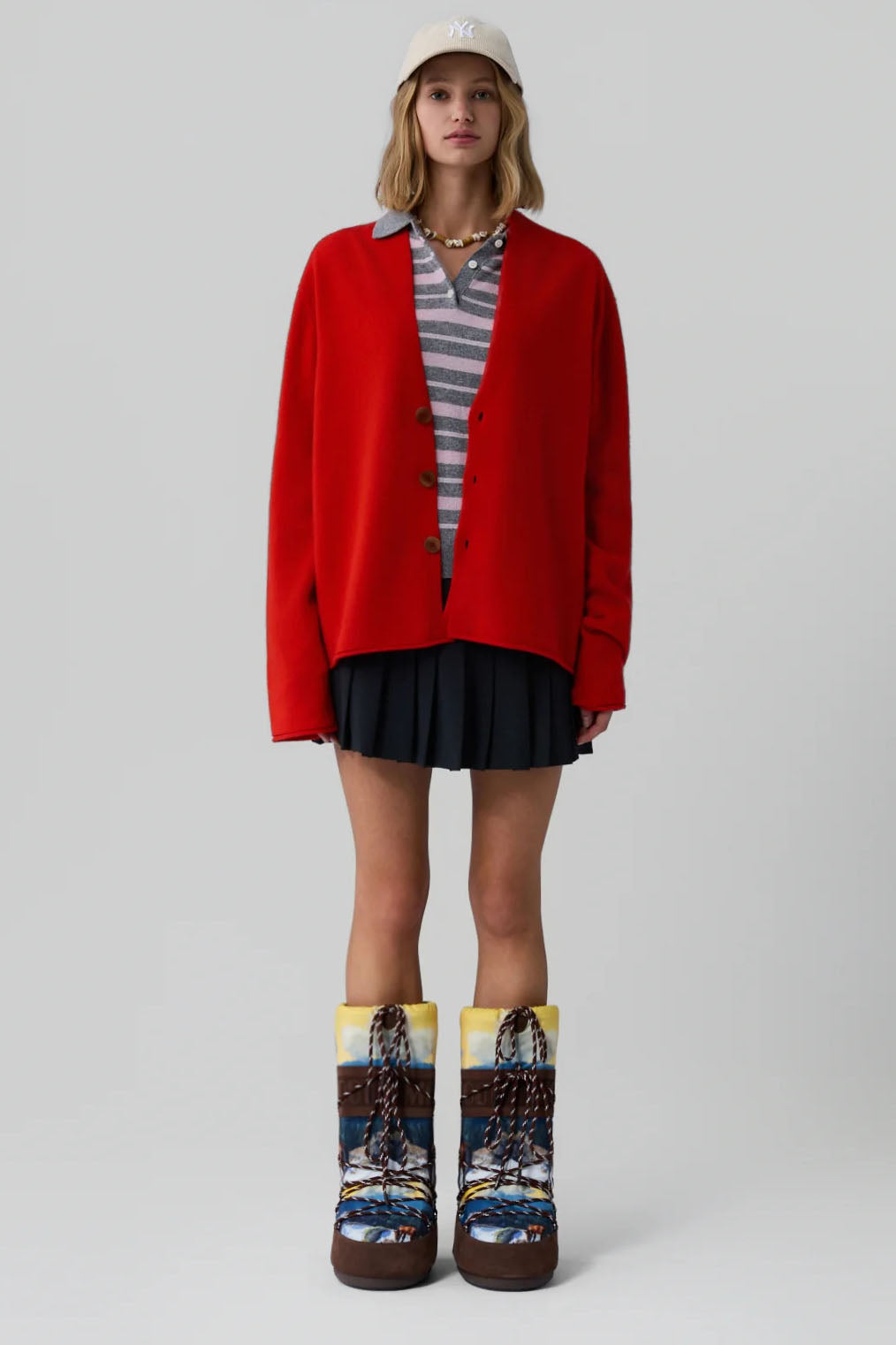 Everywear Cardigan, Chili