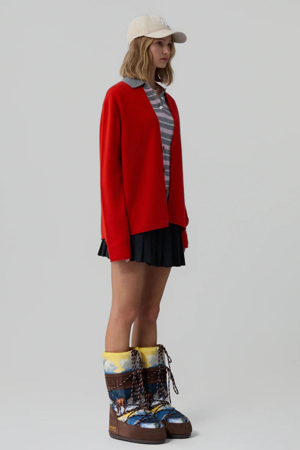 Everywear Cardigan, Chili