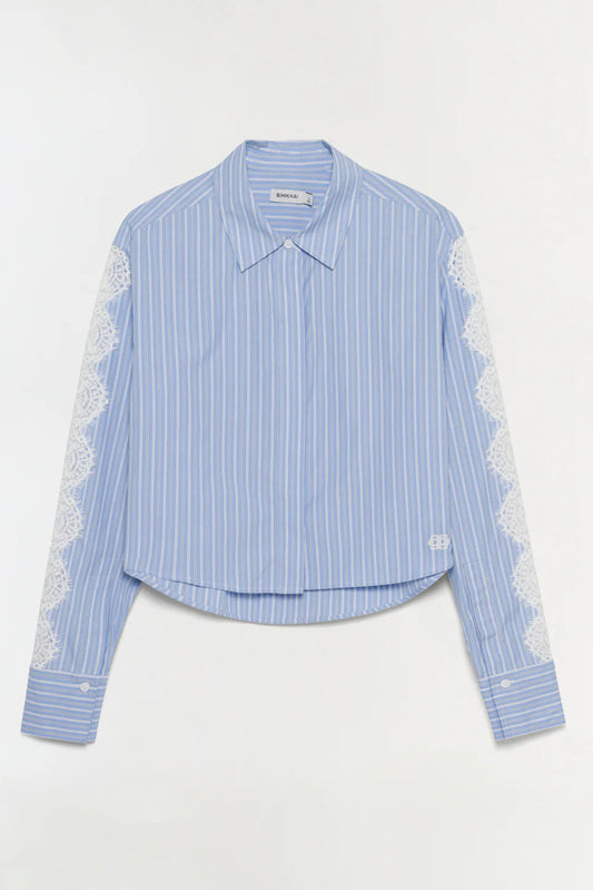 Renata Cropped Button Down Shirt