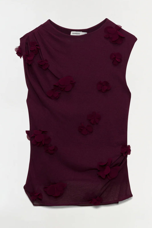 Tessa Floral Applique Top