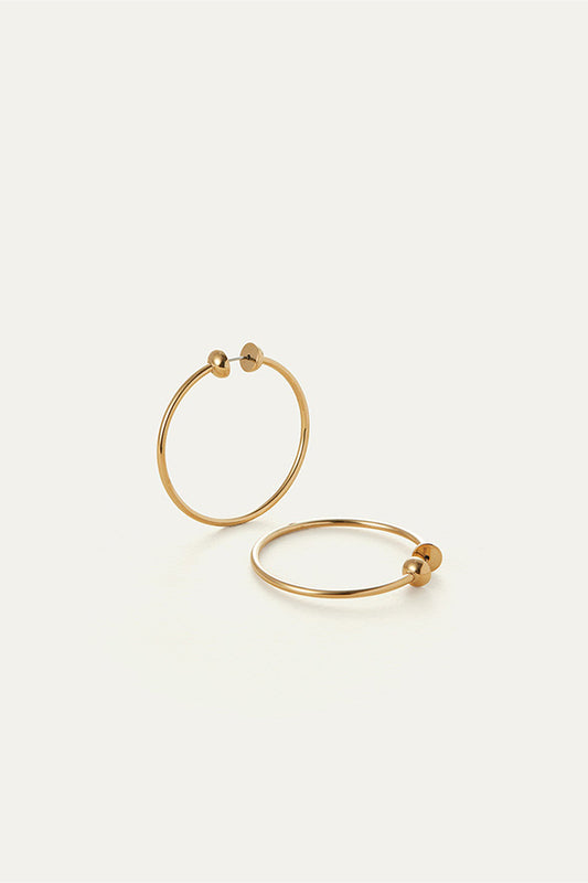 Icon Hoops in Gold, Small