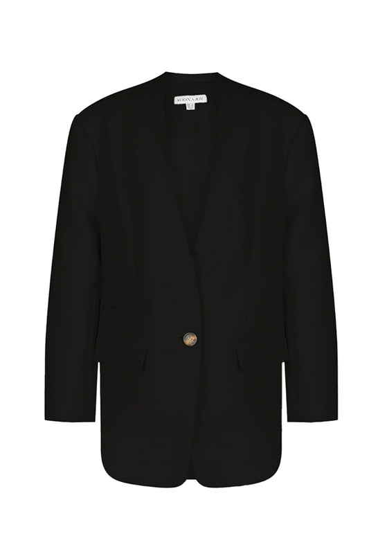 Irena Collarless Oversized Blazer