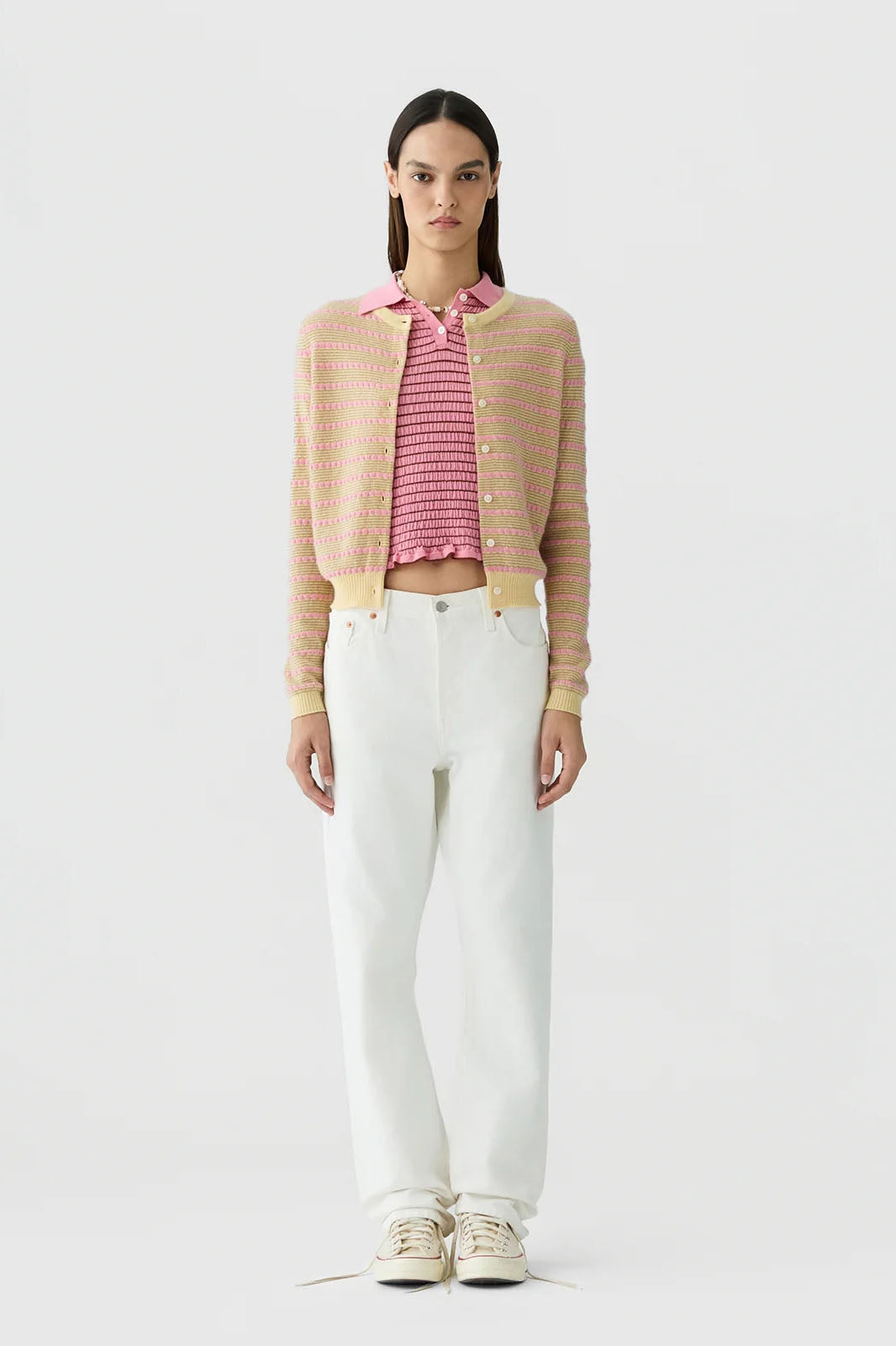 Pebble Stripe Jane Cardigan