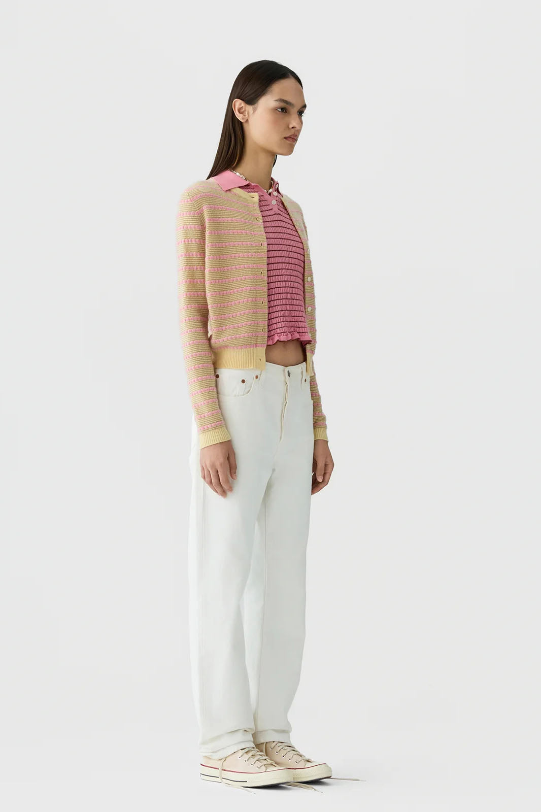 Pebble Stripe Jane Cardigan