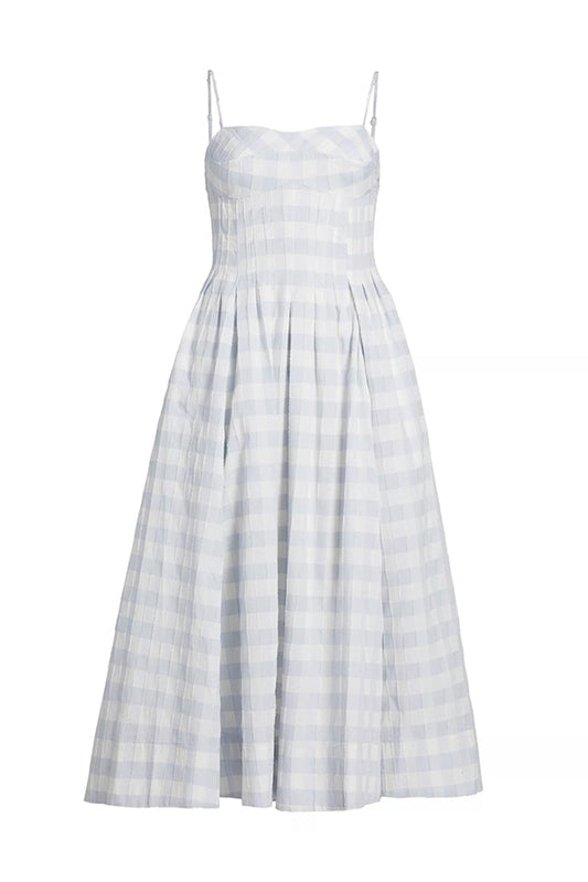 Kittiya Midi Dress, Periwinkle Sky Multi