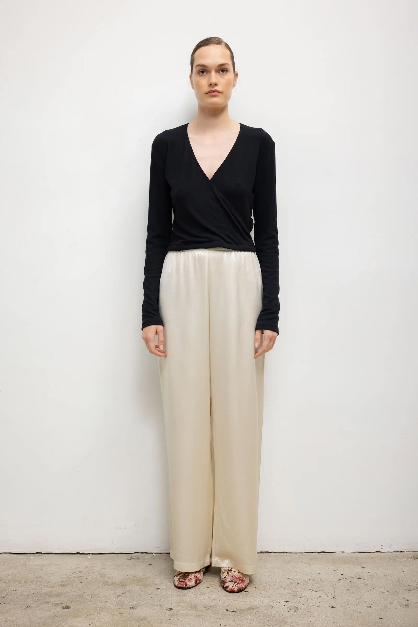 Lauren Crop Wrap Top