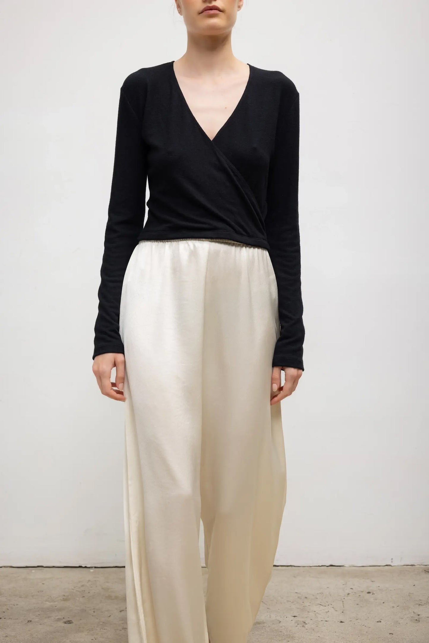 Lauren Crop Wrap Top