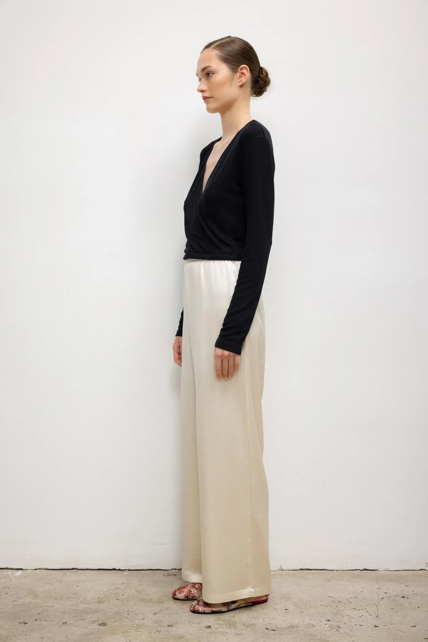 Lauren Crop Wrap Top