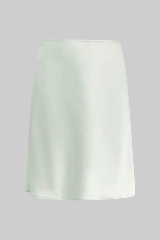 Barb Slip Skirt, Watercress