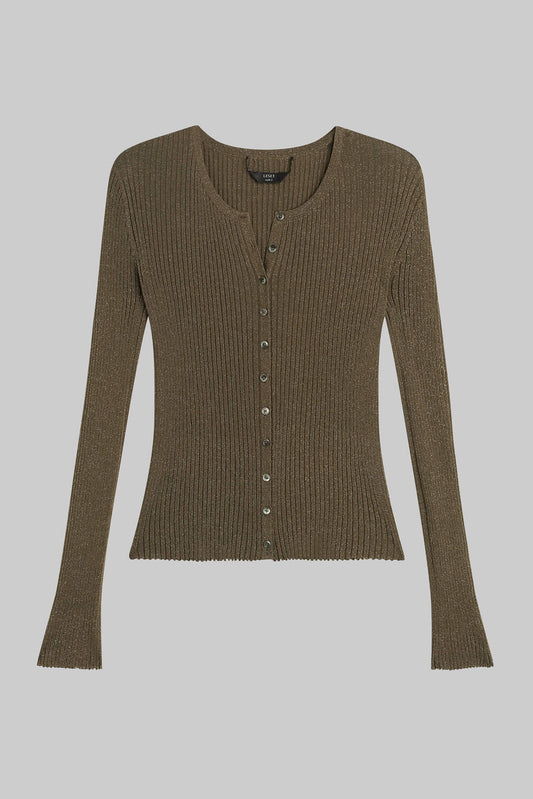 Blake Rib Crew Cardigan