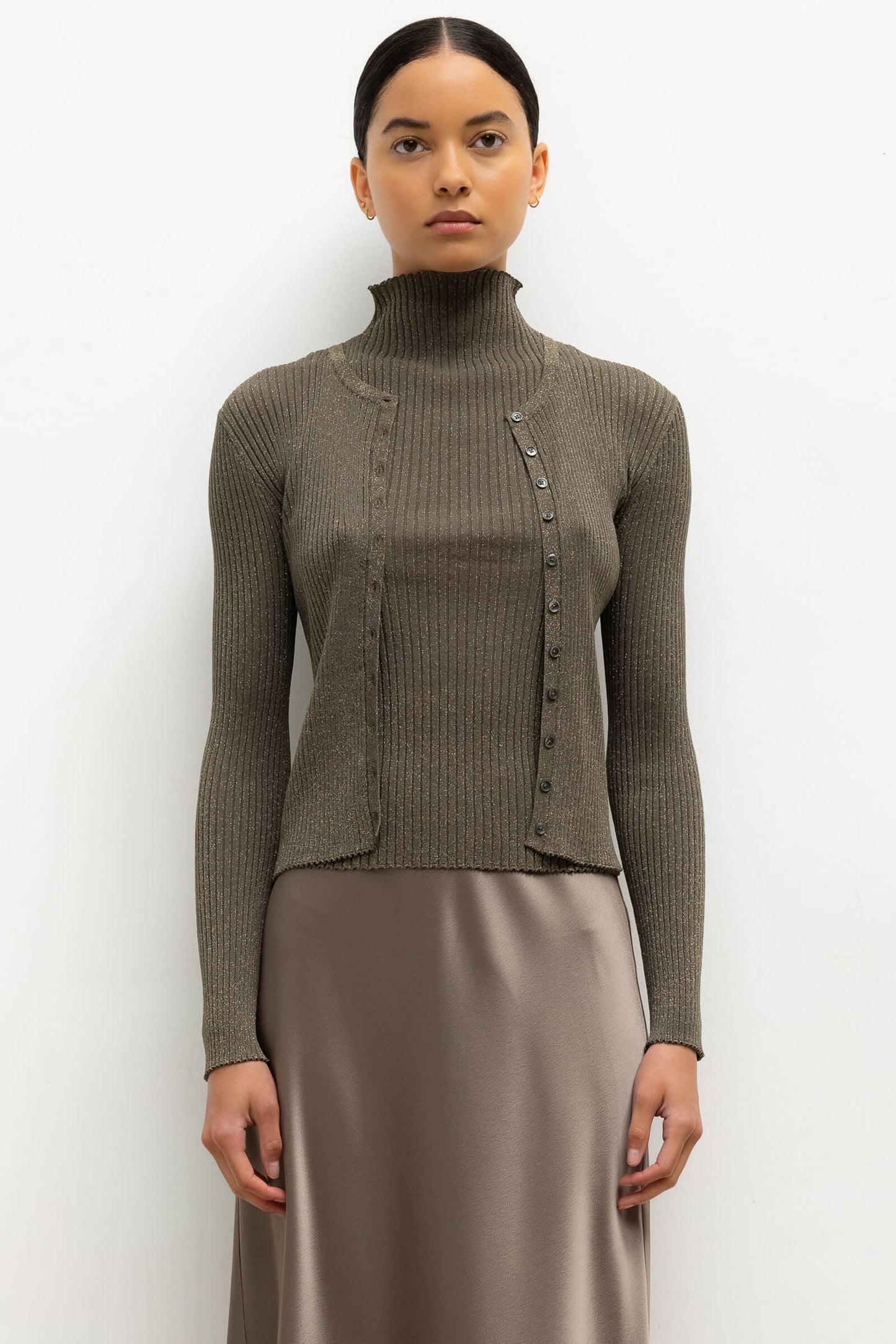 Blake Rib Crew Cardigan