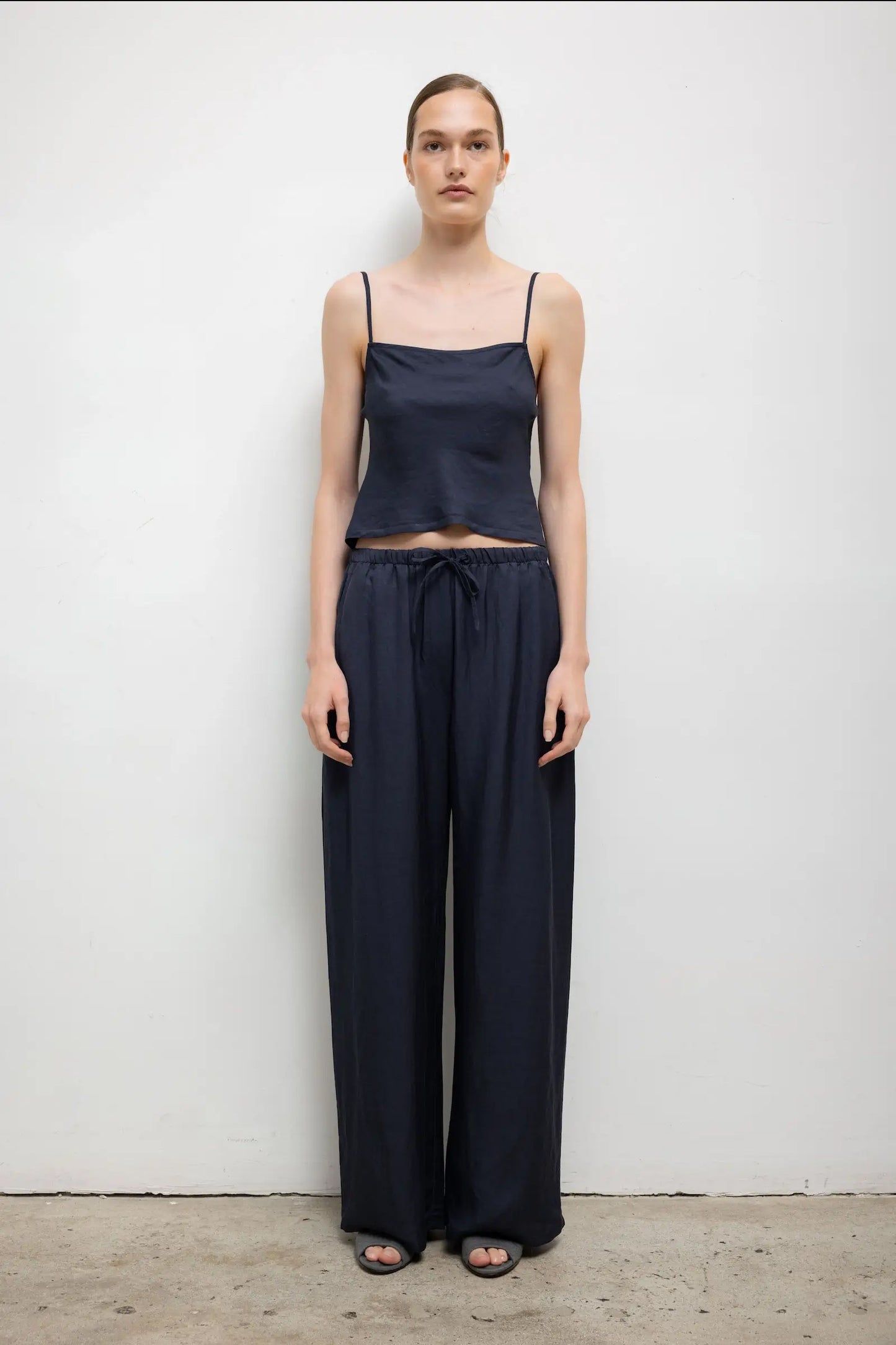 Daniel Square Neck Tank, Midnight