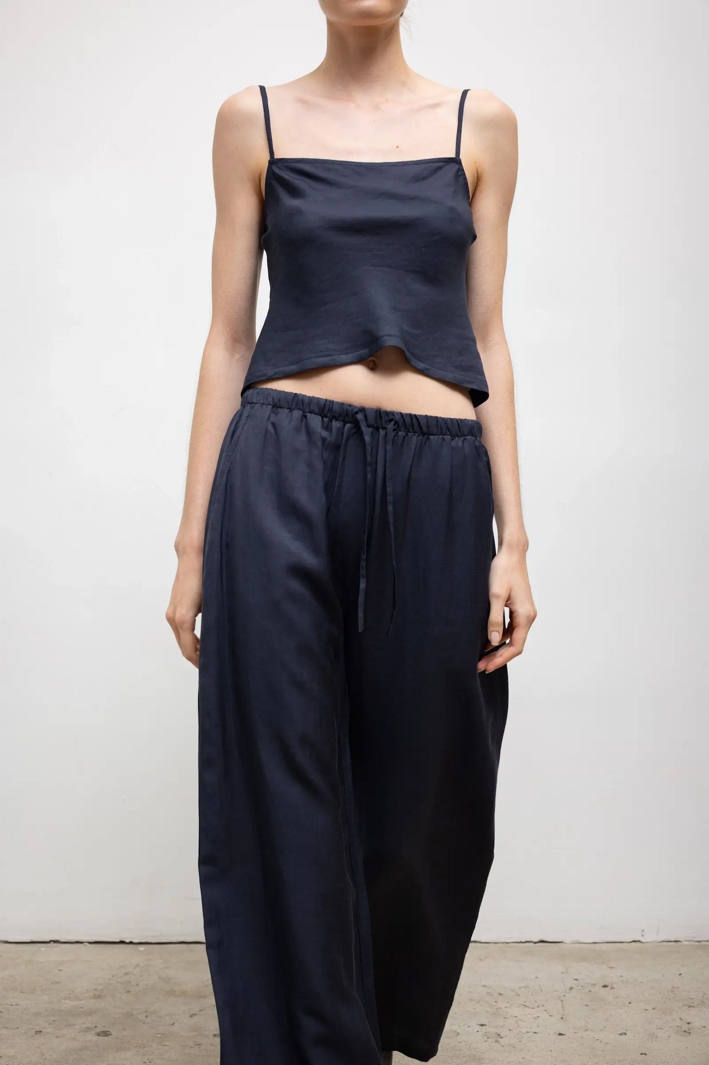Daniel Square Neck Tank, Midnight
