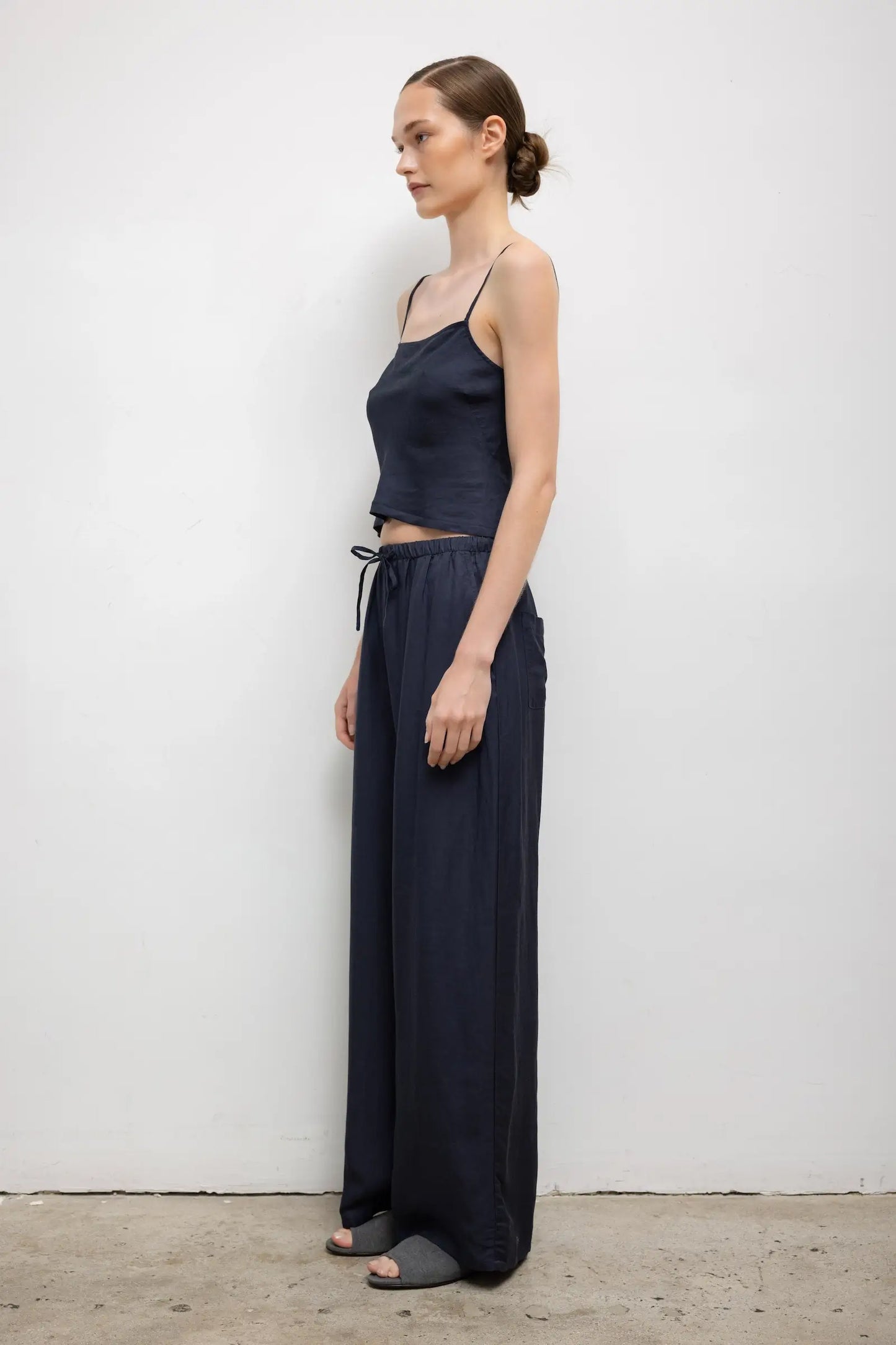 Daniel Square Neck Tank, Midnight