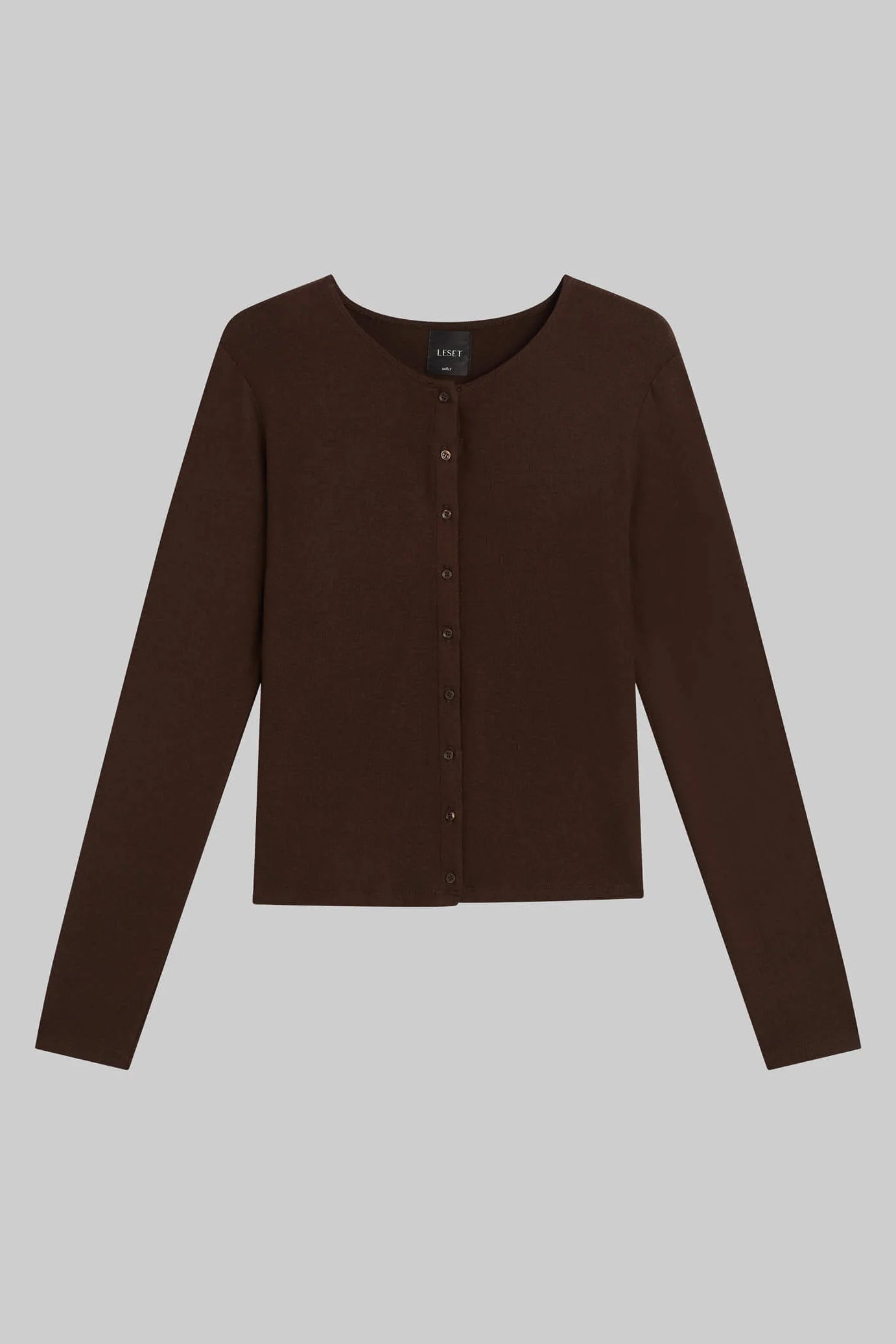 Lauren Classic Cardigan, Chocolate