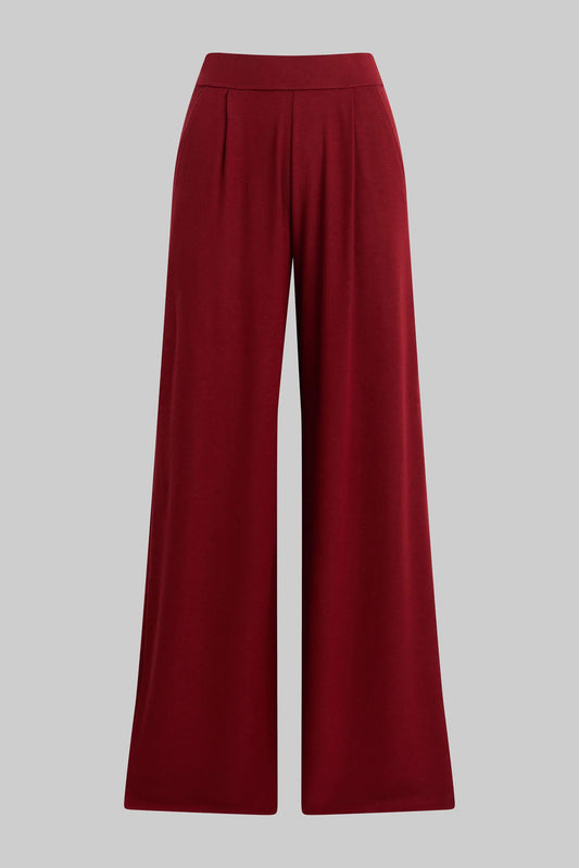 Lauren Pleated Pocket Pant, Pinot