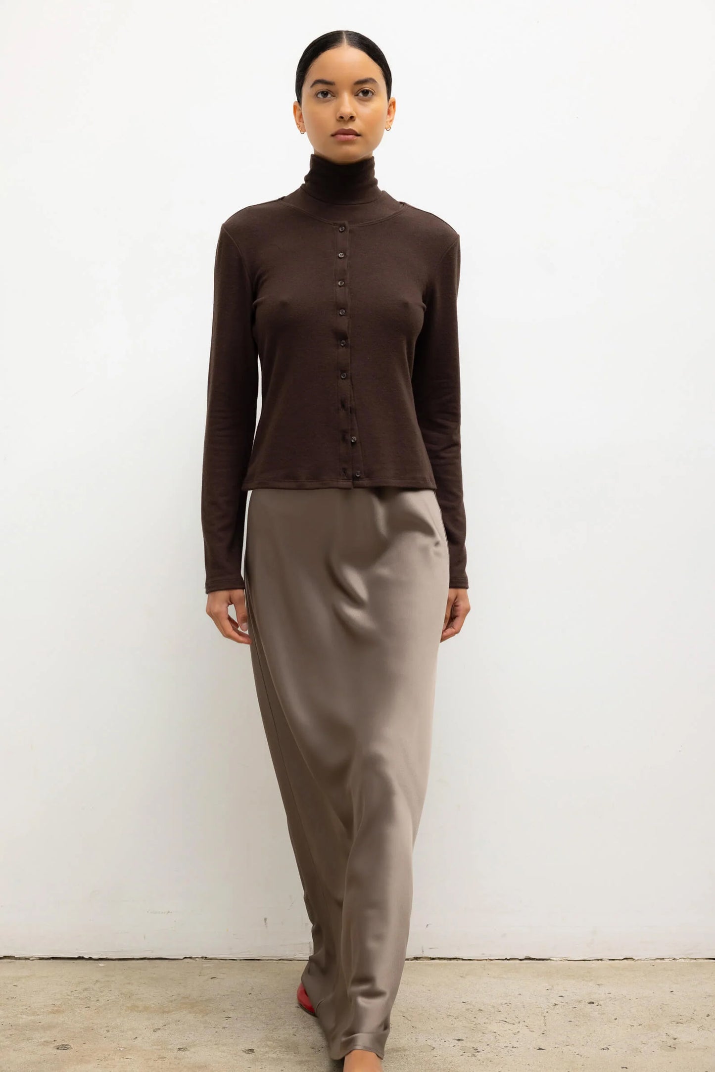 Lauren Classic Cardigan, Chocolate