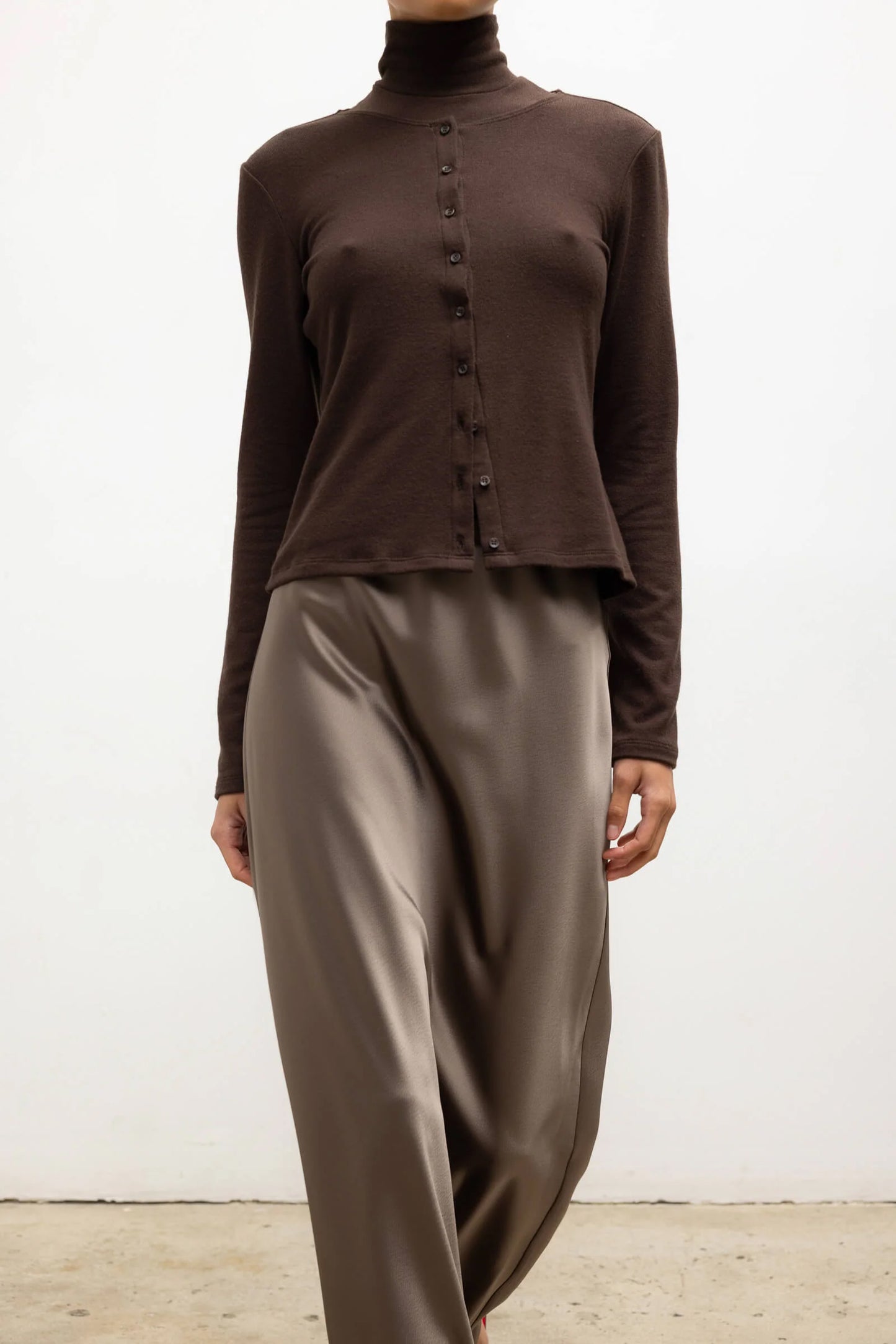 Lauren Classic Cardigan, Chocolate