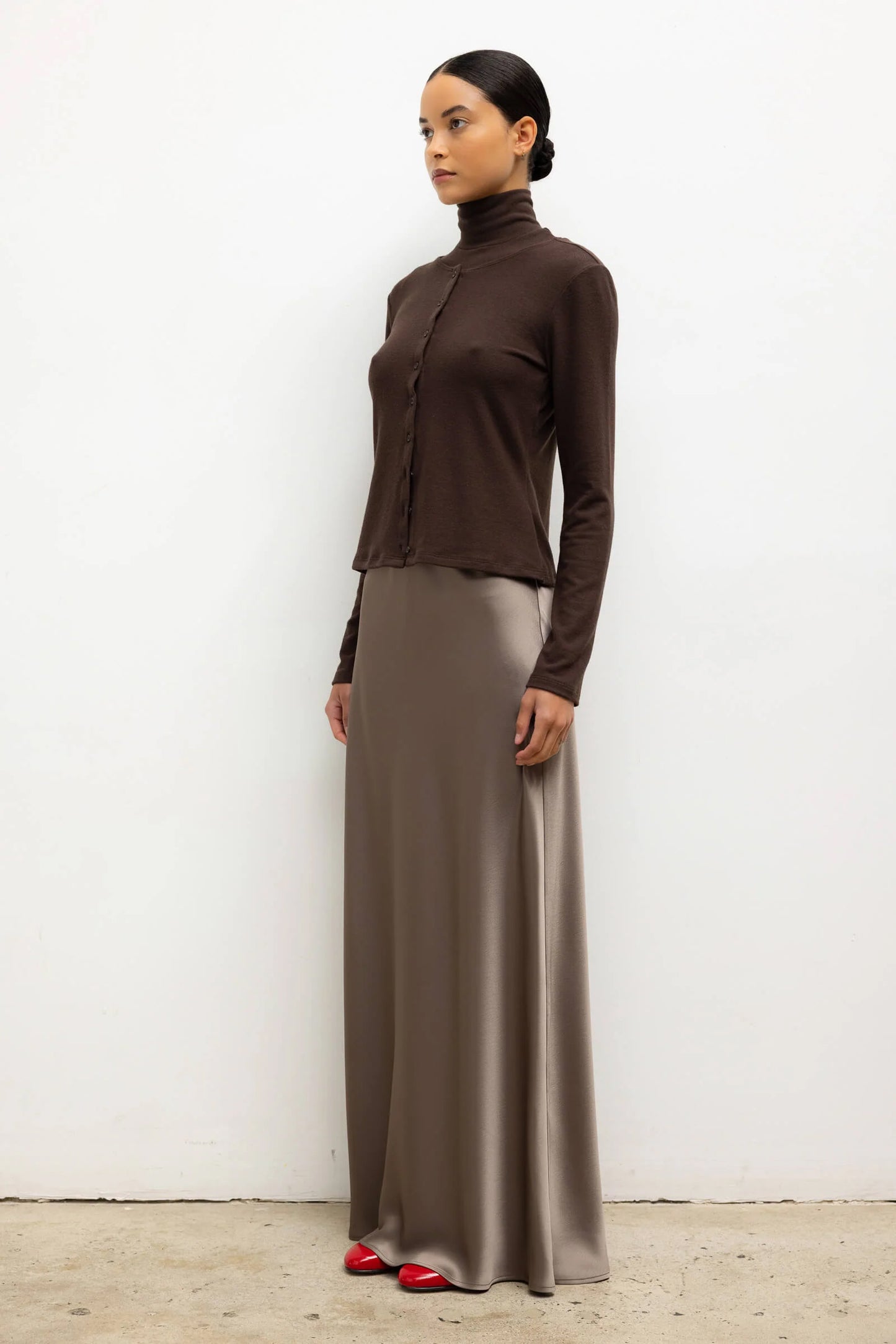 Lauren Classic Cardigan, Chocolate