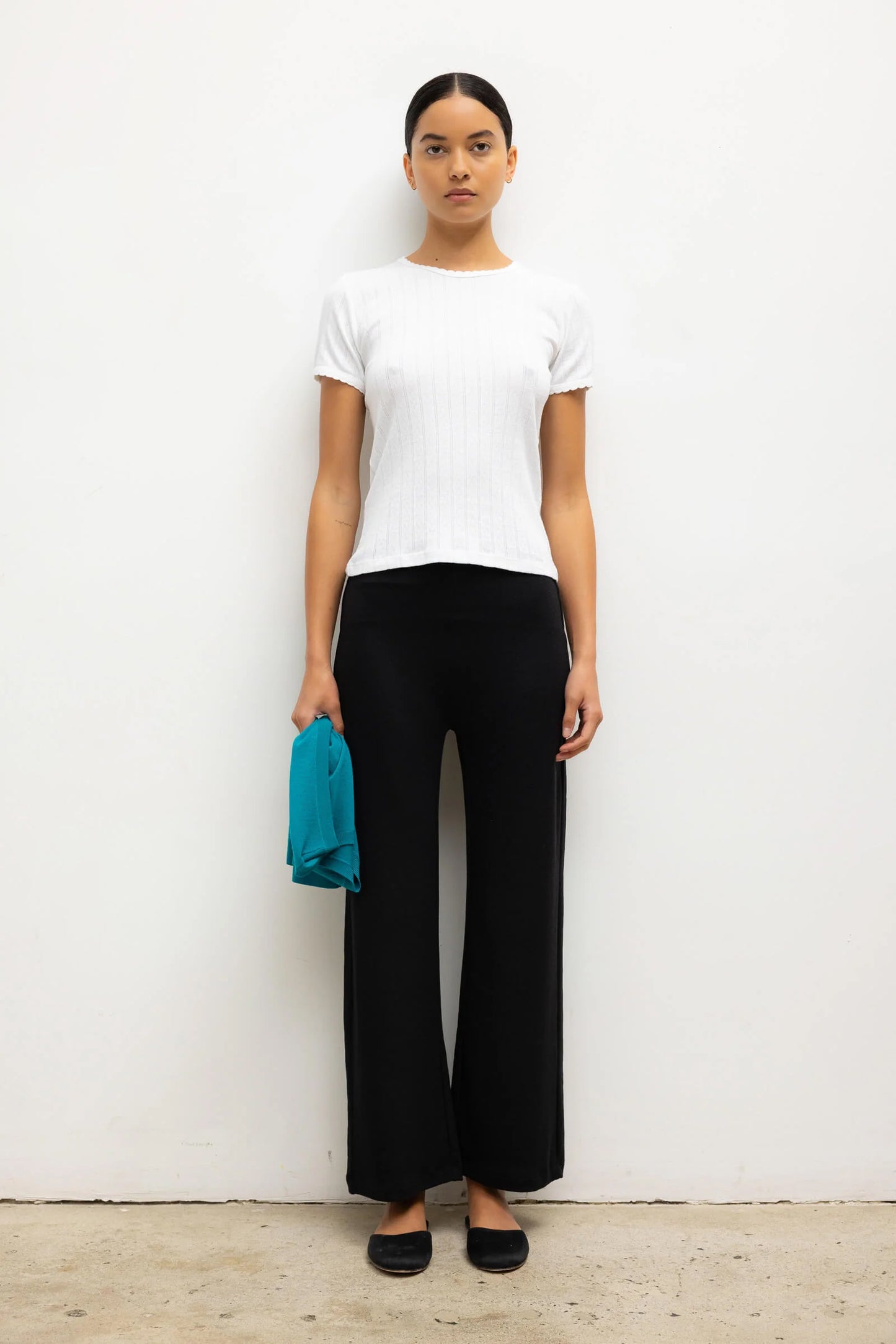 Lauren Crop Flare Pant, Black