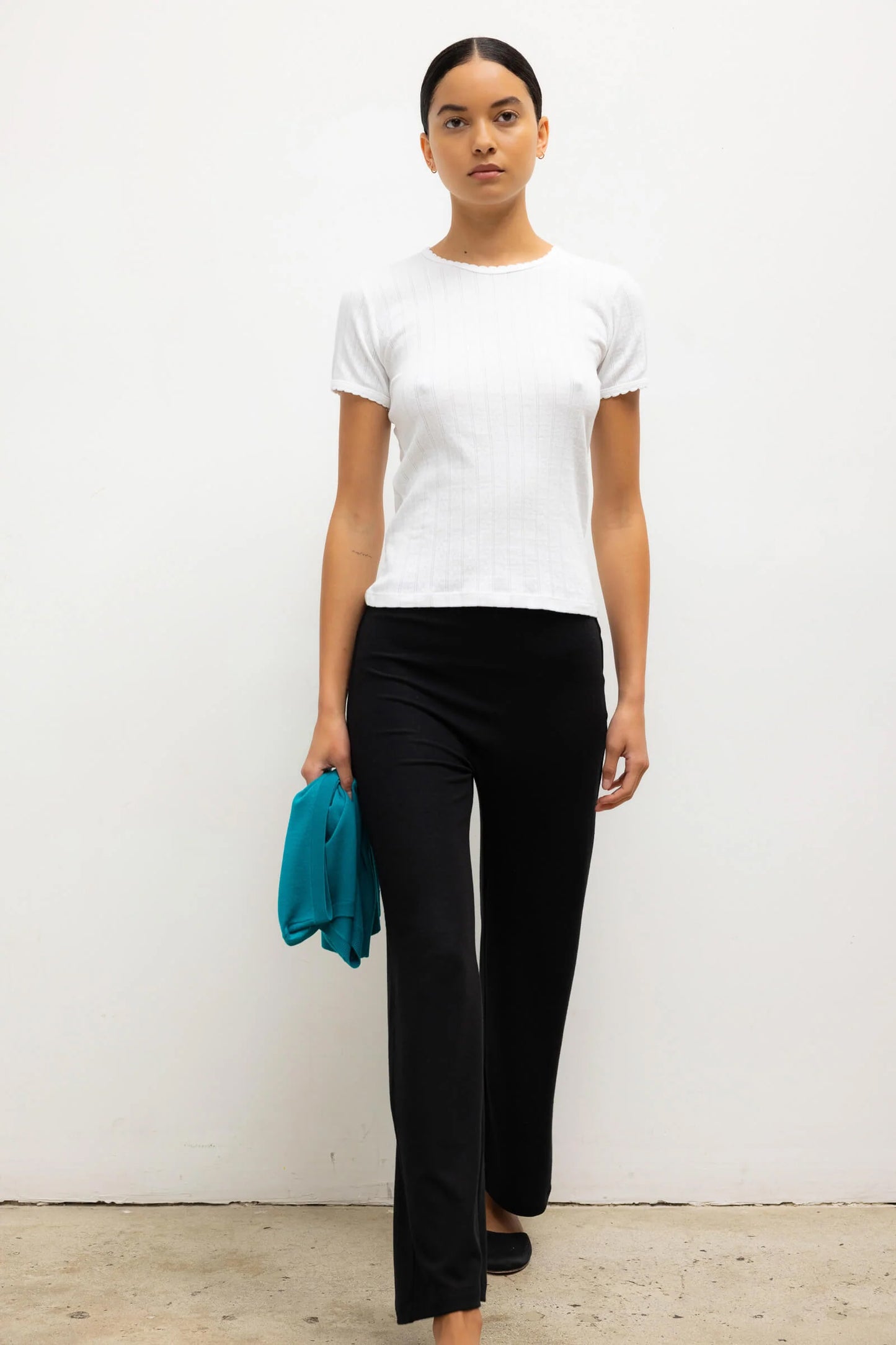 Lauren Crop Flare Pant, Black