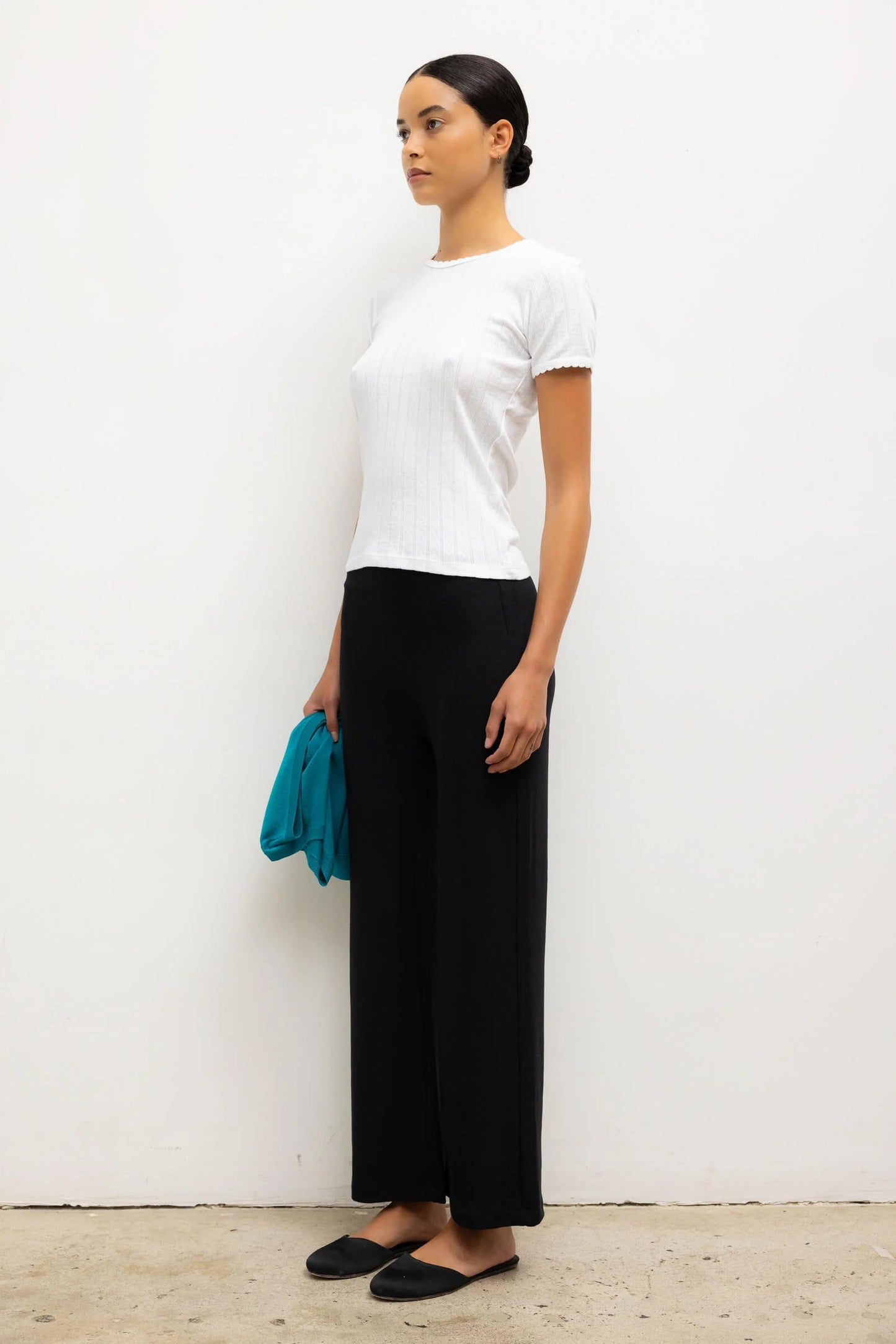 Lauren Crop Flare Pant, Black