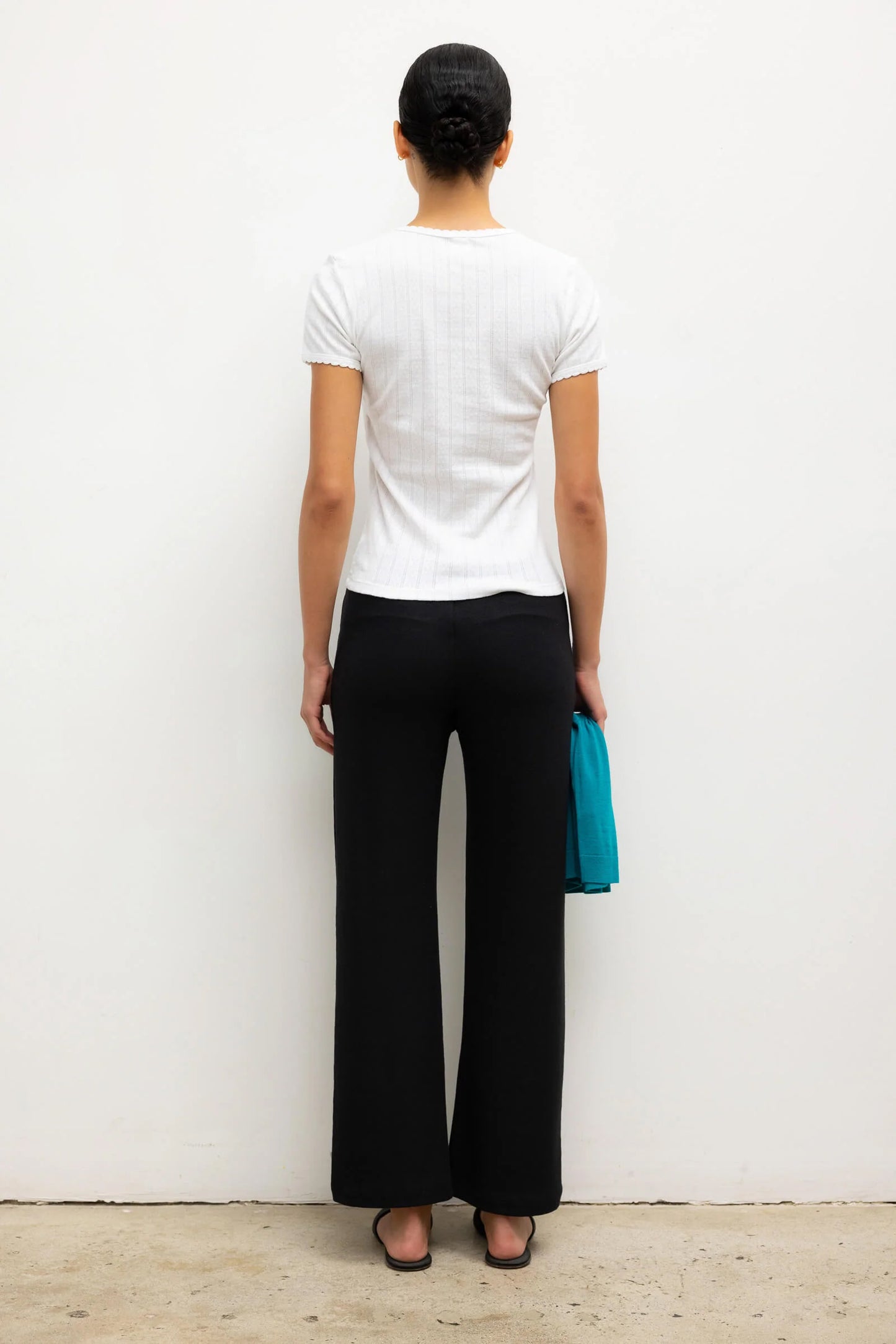 Lauren Crop Flare Pant, Black