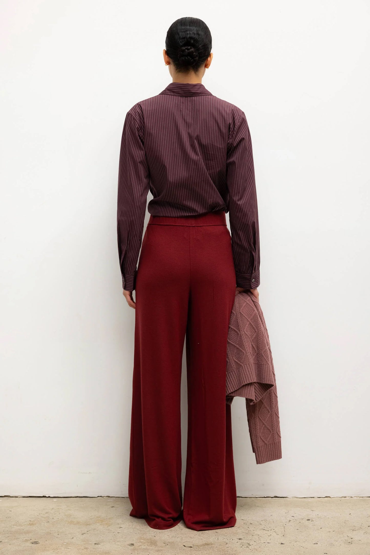Lauren Pleated Pocket Pant, Pinot