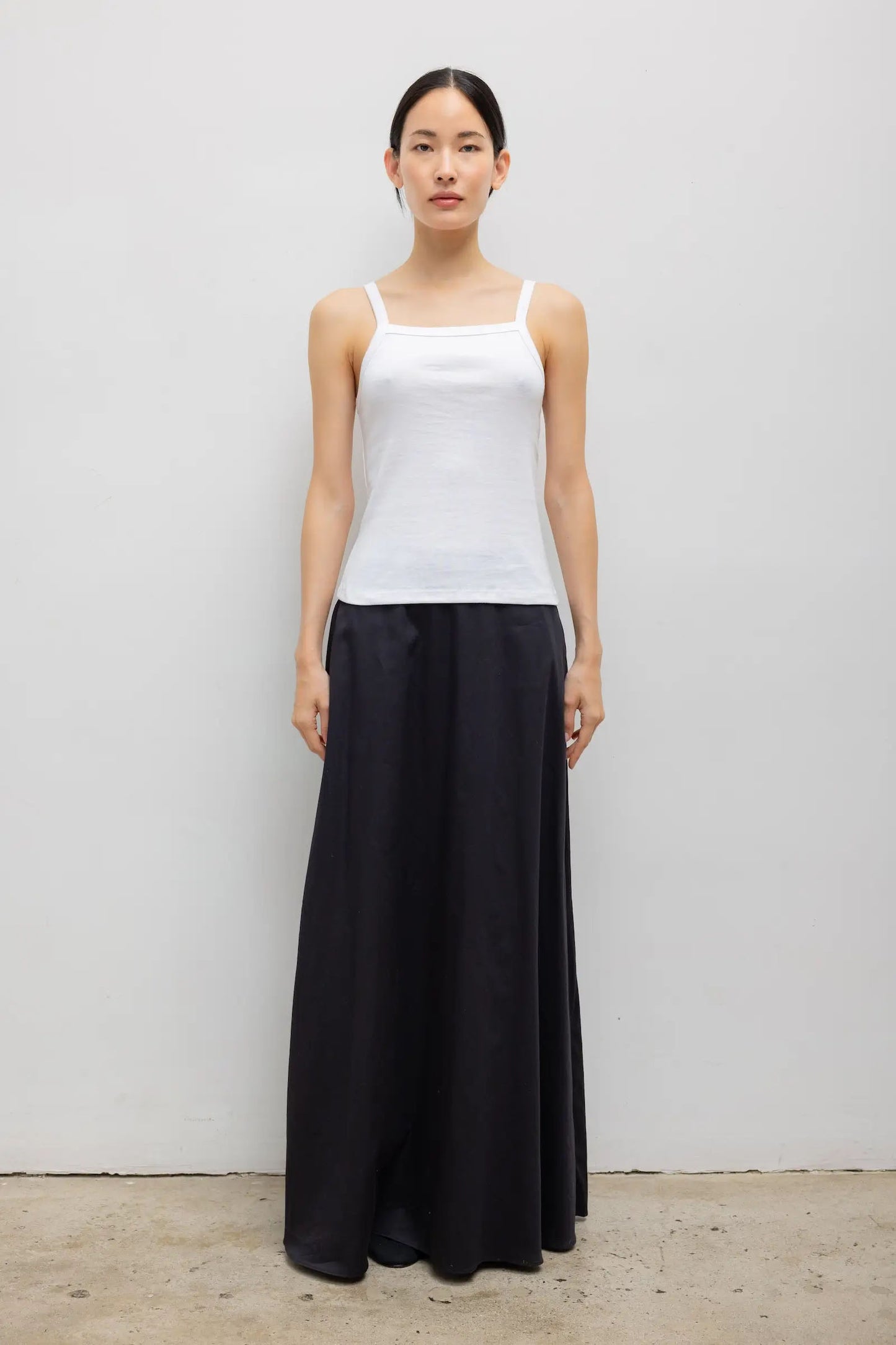 Nando Square Neck Tank, White