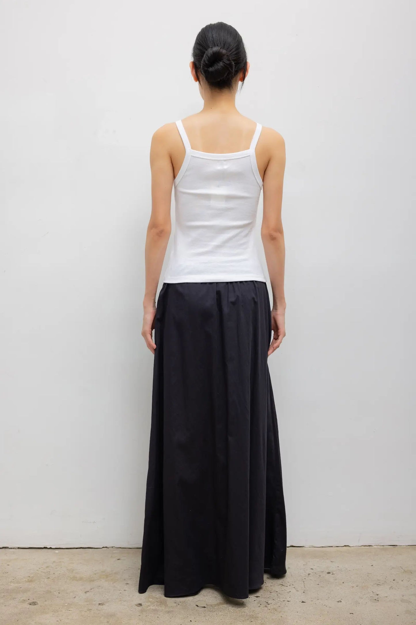 Nando Square Neck Tank, White