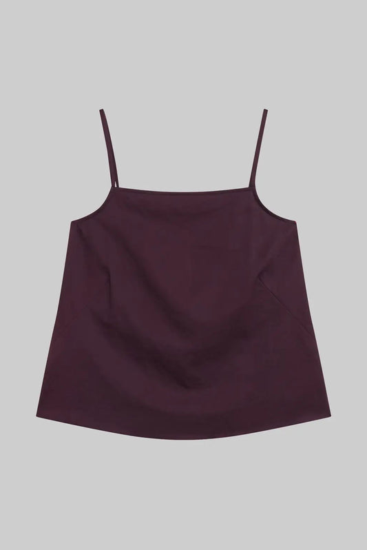 Yoko Tie Back Top, Malbec
