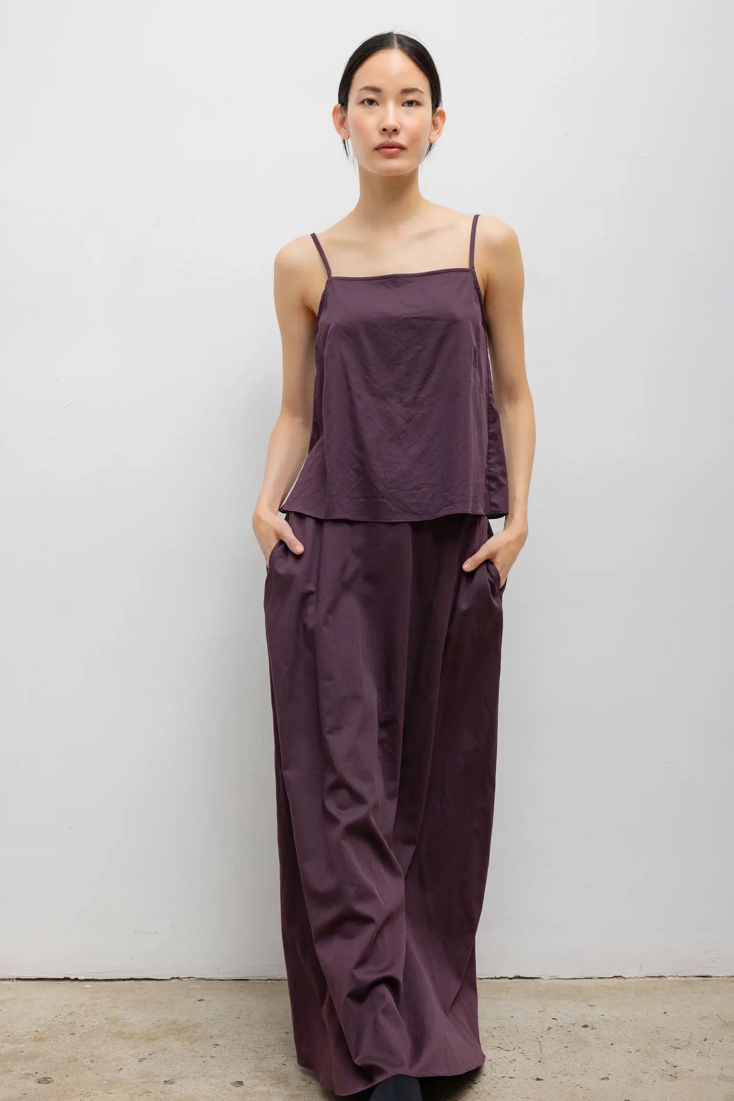 Yoko Tie Back Top, Malbec