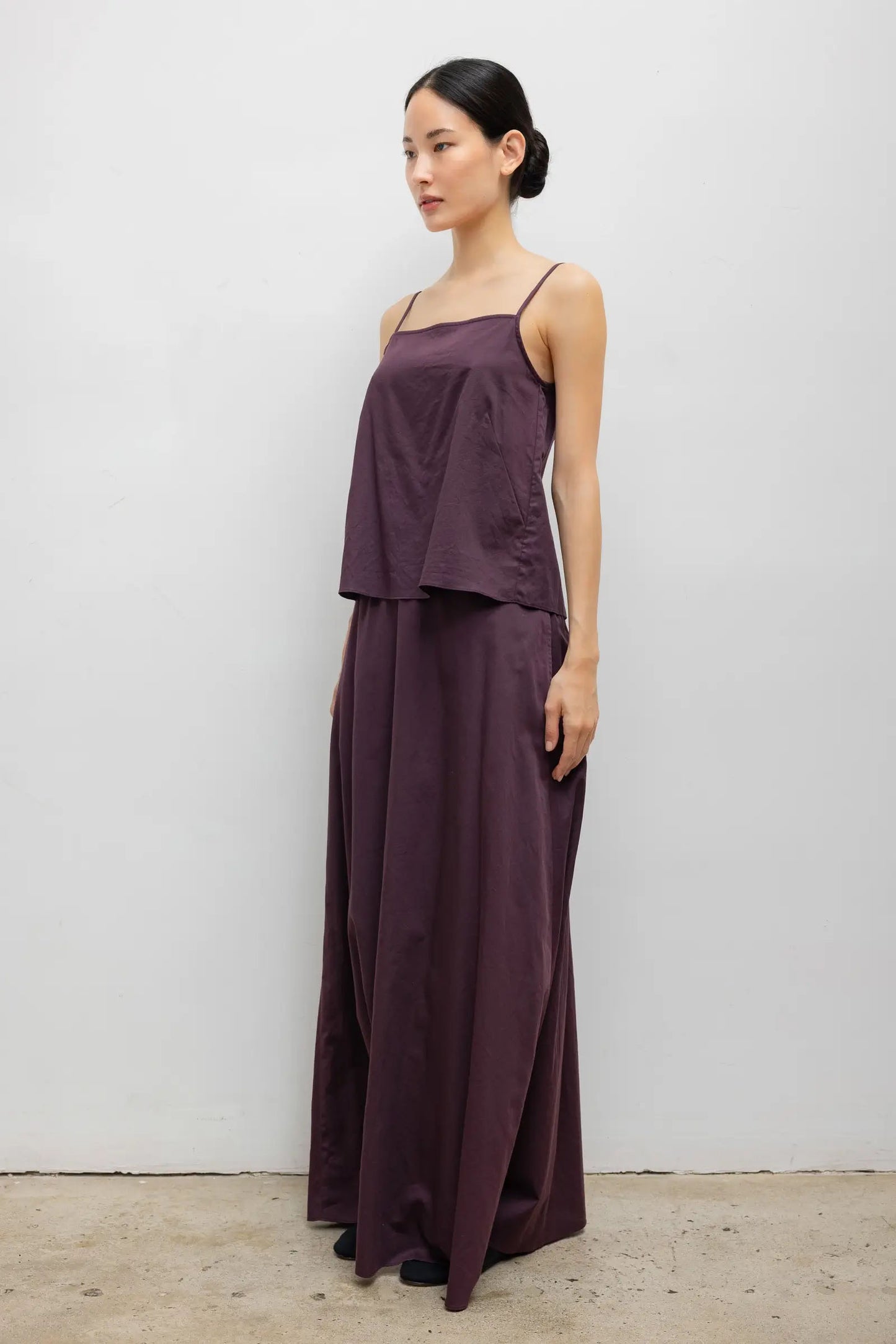Yoko Tie Back Top, Malbec