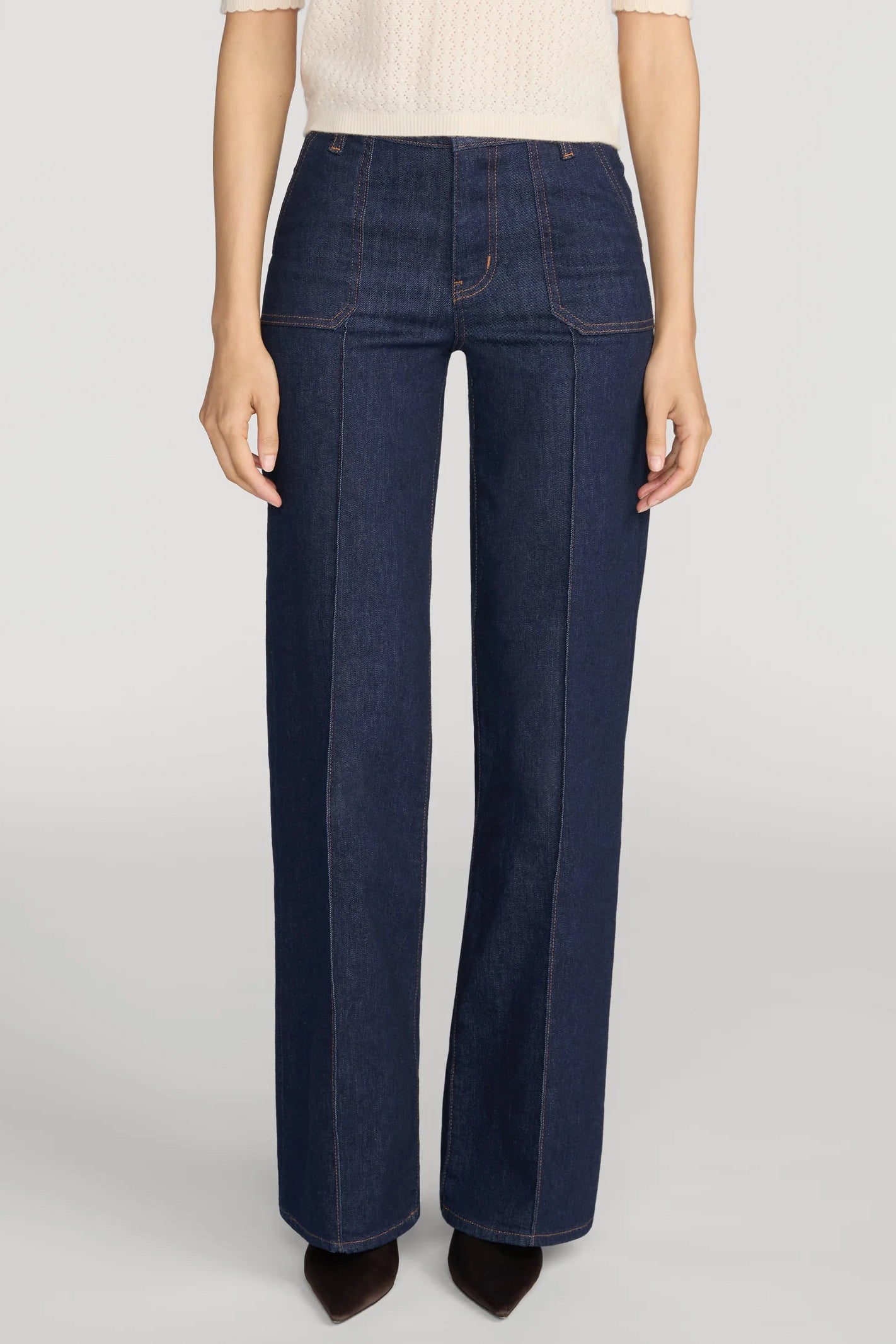 Le Slim Palazzo Pintuck Pocket, Rinse