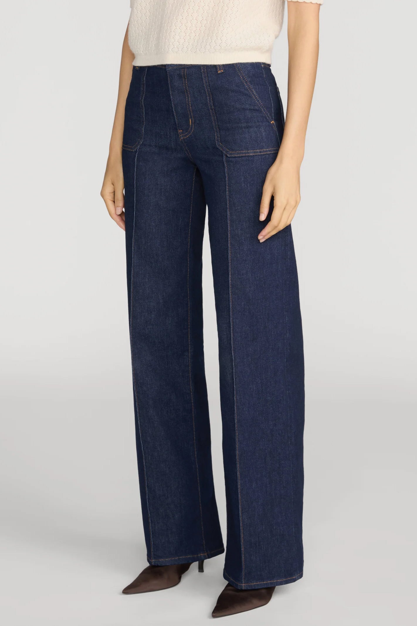 Le Slim Palazzo Pintuck Pocket, Rinse