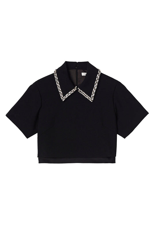 Lark Embellished Satin Top