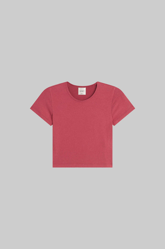 Lauren Crop Slim Fit Tee, Radish