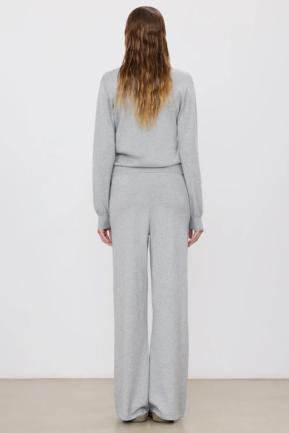 Wide Leg Lounge Pant, Grey