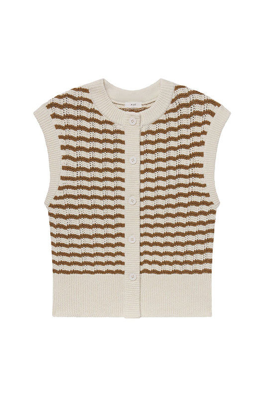 Margo Striped Knit Top