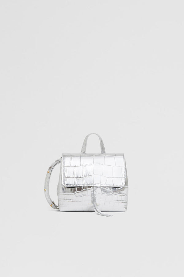 Mini Soft Lady Bag, Silver