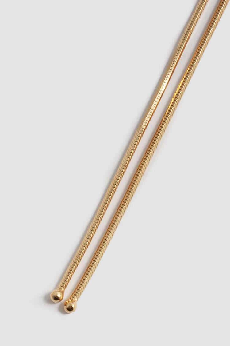 Bolo Pendant Necklace, Gold