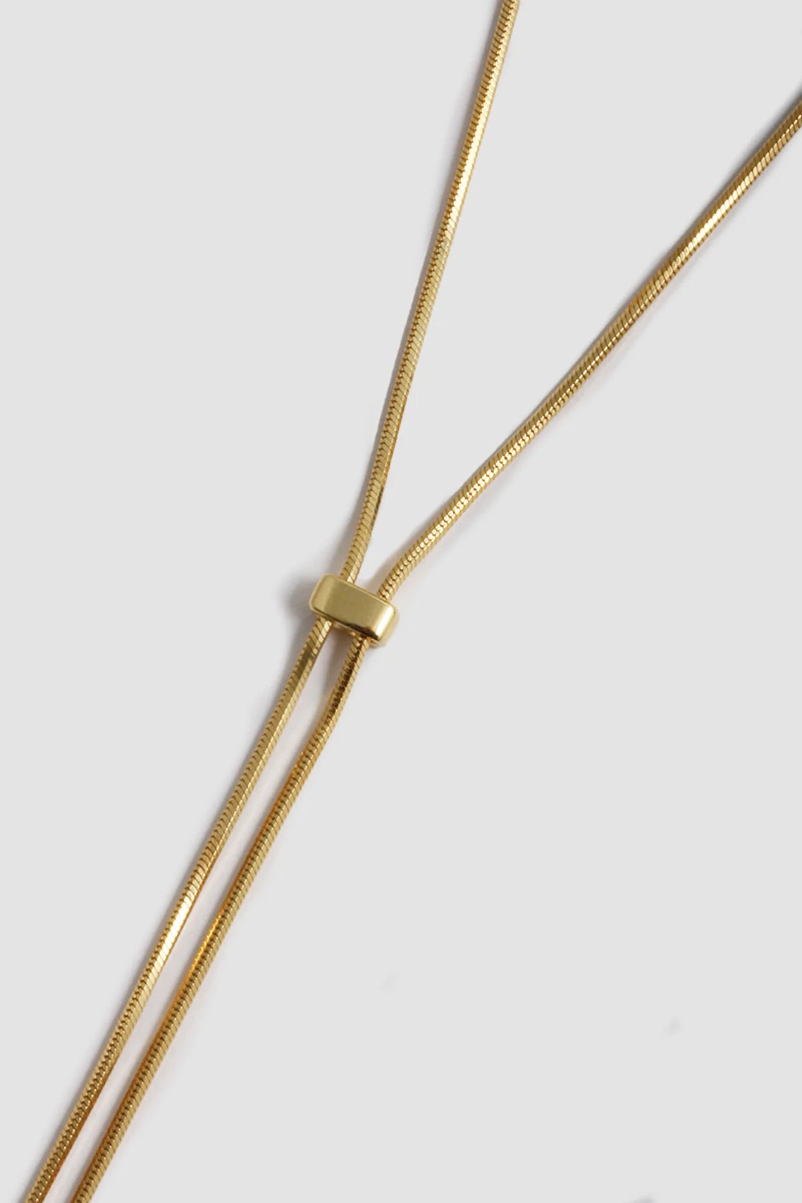 Bolo Pendant Necklace, Gold